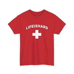 Everything Hurts Tee, LIFEISHARD Lifeguard Parody, Funny Sarcastic Adulting Shirt, Burnout Mental Exhaustion Graphic Top, Burnout Humor image 1