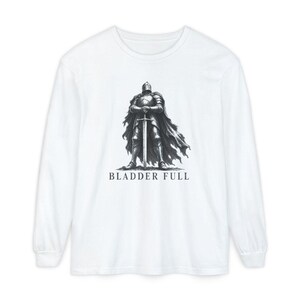 Tummy Hurts Shirt, Retro Knight Tee, Dark Souls Aesthetic, Funny Knight Shirt, Bladder Full, Dark Fantasy Gift image 14