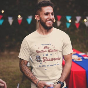 United States of Firearms 2nd Amendment Shirt | Patriotic Gun Rights Tee, Freedom and Liberty Gift for Him, Dad, Veteran, Second Amendment immagine 12