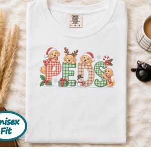 Christmas Peds Nurse Shirt, Golden Retriever Christmas Gift, Pediatric Nurse Sweatshirt, Peds Nurse Holiday Tee image 4