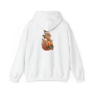 Camiseta de calabaza de otoño, camiseta bohemia de calabaza, regalo de temporada de cosecha, camiseta otoñal estilo cottagecore, top de Acción de Gracias, sudadera de calabaza patchwork imagen 12