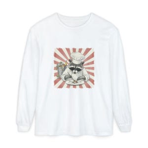 Funny Cooking Gift Tee, Culinary Humor Shirt, Raccoon Chef Shirt, Trash Panda Apparel, Cook Appreciation Gift afbeelding 10