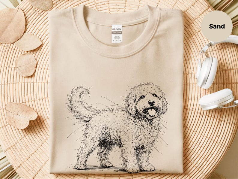 Maglietta con disegno di Goldendoodle, Mamma e papà di Goldendoodle, Abbigliamento per amanti degli animali immagine 2