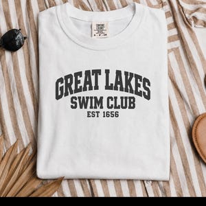 Great Lakes Shirt, Great Lakes Gift, Swim Team Shirt, Varsity Shirt, Great Lakes Swim Club image 6