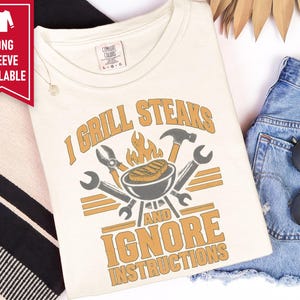 Funny Grill Shirt, Grill Master Tee, Mechanic Shirt, Dad Grill Gift, BBQ Lover Shirt, Grilling Shirt, Tool Shirt, Funny BBQ Tee bild 10