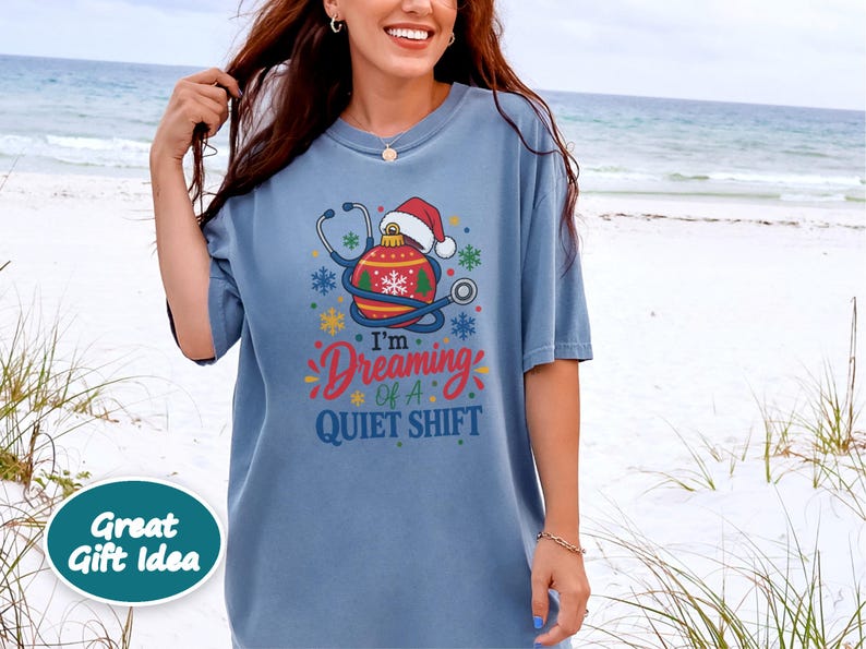 Nurse Christmas Sweatshirt, Funny Nurse Holiday Gift, Quiet Shift Shirt, Christmas ICU Nurse Top, RN Christmas Hoodie image 6