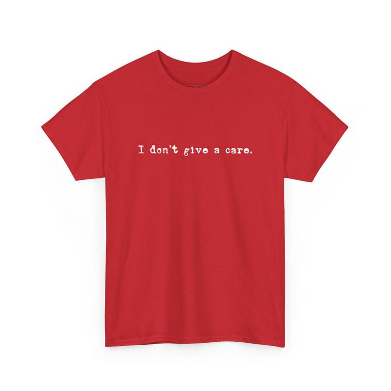 Adult Sarcasm Shirt, I Don and #39;t Give A Care Tee, Funny Sayings Humor Top, Sarcastic Quotes, Nope Not Today Whatever Attitude image 1