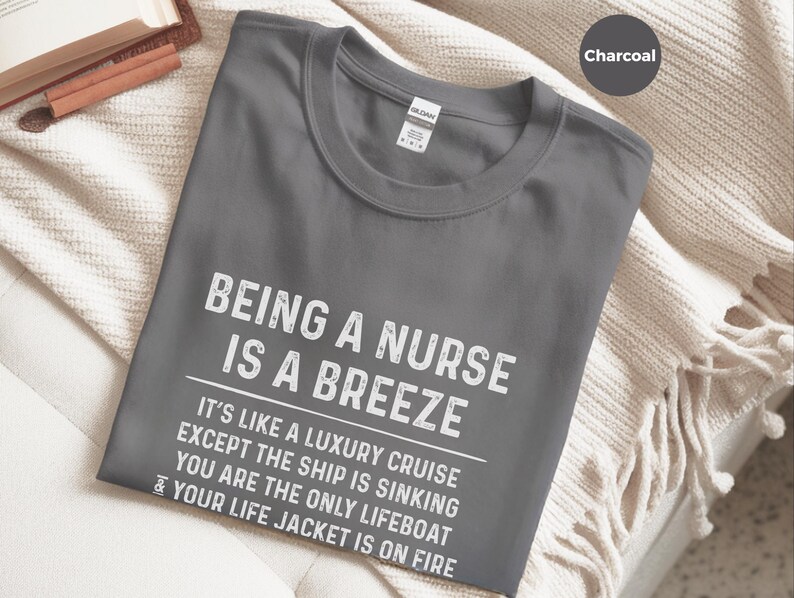 Nurse Meme Shirt, and quot;Being A Nurse Is A Breeze Cruise and quot;, Funny RN Vacation Tee, Woman Cruise Celebration, Healthcare Humor image 7