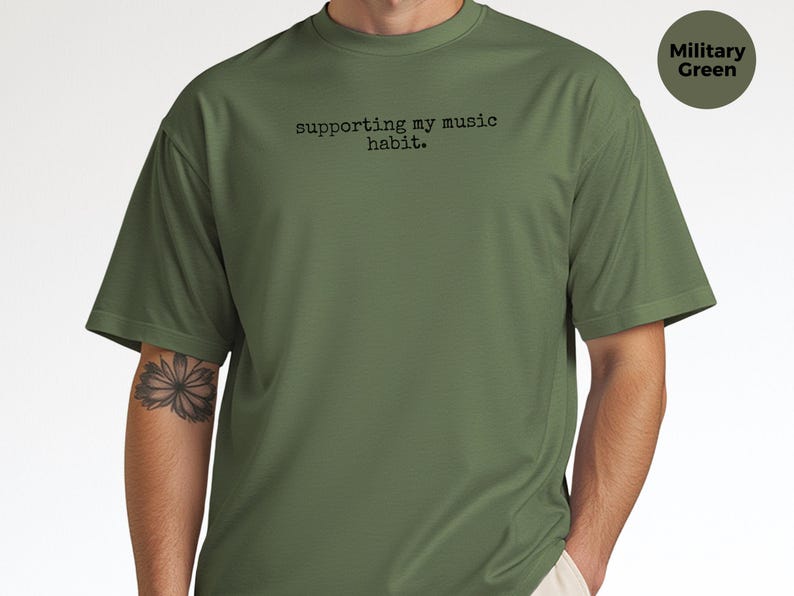 Concert Lover Shirt, Supporting My Music Habit Funny Musician Tee, Sarcastic Concert Fan Apparel, In My Concert Era, Retro Band Style image 1