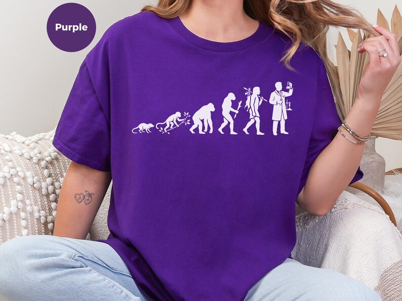 Funny Chemistry Tee, Evolution Of A Scientist Shirt, Lab Life Scientist Student Teacher, Biology Physics Med Lab Unisex Tee, Lab Life Shirt image 12