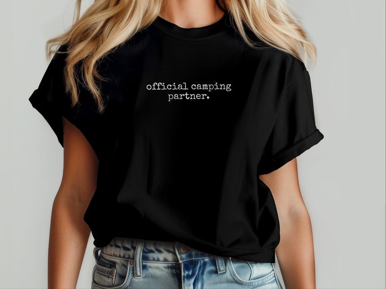 Fresh Off The Market Shirt, Official Camping Partner Tee, Outdoorsy Couple Adventure Crewneck, National Park Apparel, Fresh Off Market image 1