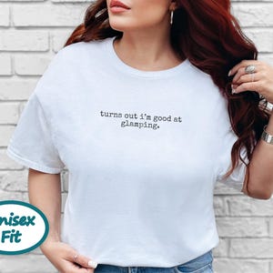 Bachelorette Camp Shirt, Girls Trip Tee, Glamper Gift Idea, Outdoor Lover Gift, Funny Glamping Apparel, RV Vacation Top image 5