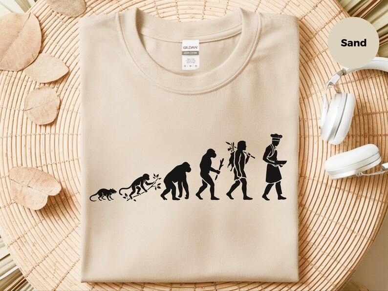 Camiseta "Evolución de un Chef Ejecutivo", Regalo de Graduación Culinaria, Camiseta Divertida para Amantes de la Cocina, Personal de Cocina, Ropa Culinaria Profesional imagen 3
