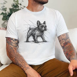 French Bulldog Shirt | French Bulldog Sketch Tee | Frenchie Lover Pet Owner Apparel image 7