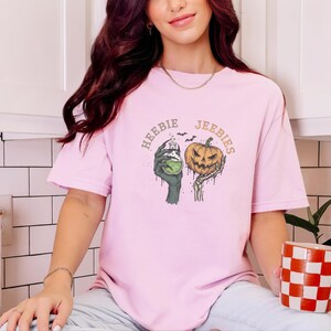 Comfort Colors Halloween Potion Heebie Jeebies Shirt, Witchy Skeleton Hands Tee, Jack O Lantern Spooky Season, Gothic Vintage Fall Graphic image 2