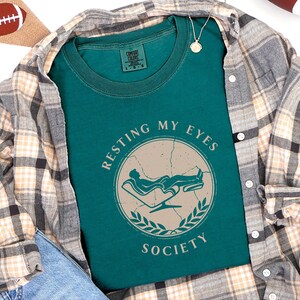 Comfort Colors Resting My Eyes Society T-Shirt, Funny Napping Tee for Men, Vintage Dad Humor Shirt, Sarcastic Sleep Lover Tee, Resting Eyes image 5