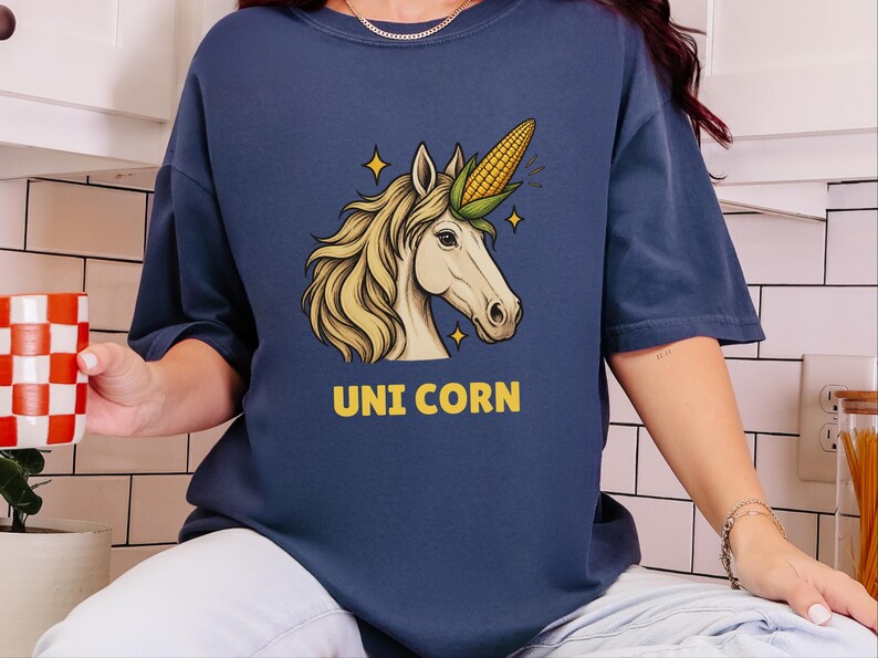 Funny Horse Shirt, Funny Unicorn Shirt, Horse Lover Gift, Funny Farm Shirt, Uni Corn Shirt, Cowgirl Gift image 5
