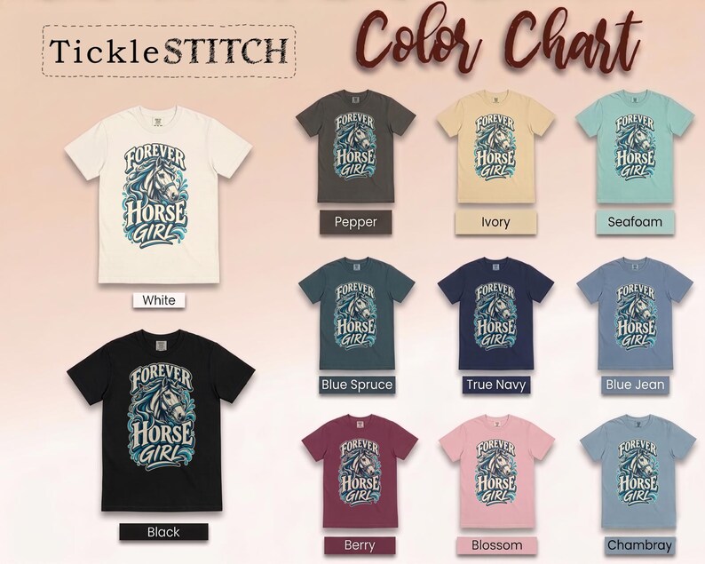 Comfort Colors In My Horse Girl Era Shirt, Forever Horse Girl T-Shirt, Retro Equestrian Horseback Riding Shirt, Vintage Countryside image 11