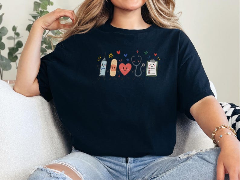 School Nurse Shirt, Pediatric Nurse Gift, Healthcare Worker Shirt, Registered Nurse Tee, Medical Professional Gift image 9