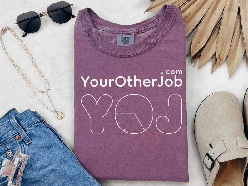 Comfort Colors Entrepreneur Graphic Designer Shirt, YourOtherJob.com Side Hustle Tshirt, Microbusiness Solopreneur Freelancer Content image 3