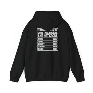 Funny Christmas Shirt, Nutrition Facts Tee, Christmas Cookie Lover Gift, Hot Cocoa Sweatshirt, Sarcastic Holiday Apparel image 13