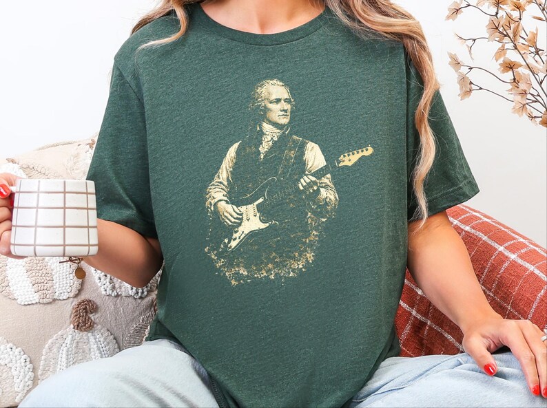 My Shot Alexander Hamilton Shirt, Founding Fathers Art, Vintage Music Print, Patriotic USA Tee, History Teachers Gift, My Shot Hamilton Tee image 5