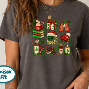 Respiratory Nurse Christmas Shirt, Respiratory Therapist Holiday Gift, Christmas Medical Crewneck, ICU Nurse Christmas Top image 8