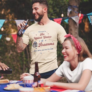 United States of Firearms 2nd Amendment Shirt | Patriotic Gun Rights Tee, Freedom and Liberty Gift for Him, Dad, Veteran, Second Amendment immagine 6