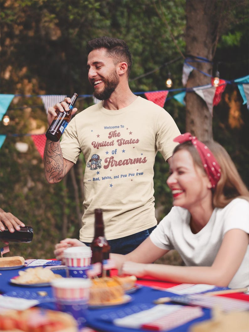 United States of Firearms 2nd Amendment Shirt | Patriotic Gun Rights Tee, Freedom and Liberty Gift for Him, Dad, Veteran, Second Amendment immagine 6