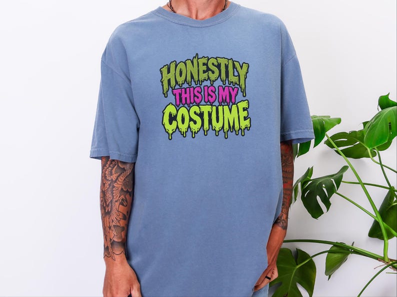 Lazy Costume Shirt, Halloween Movie Tee, Funny Slogan Tee, Sarcastic Halloween Costume Shirt, Lazy Costume Party image 3