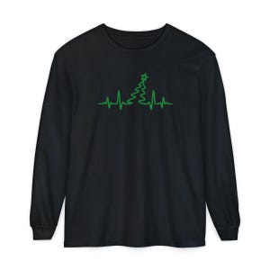 Grandpa Christmas Shirt, Cardiac Nurse Gift, Christmas Tree Heartbeat Tee, Cardiology Holiday Present, Grandpa Christmas Gift image 13