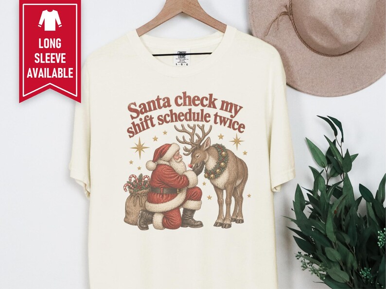 Night Shift Nurse Christmas Shirt, Vintage Santa Holiday Shirt, Night Shift Worker Gift, Christmas Nurse Tee, Retro Santa Claus Sweatshirt image 10