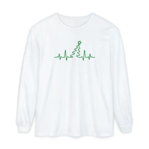 Grandpa Christmas Shirt, Cardiac Nurse Gift, Christmas Tree Heartbeat Tee, Cardiology Holiday Present, Grandpa Christmas Gift image 14