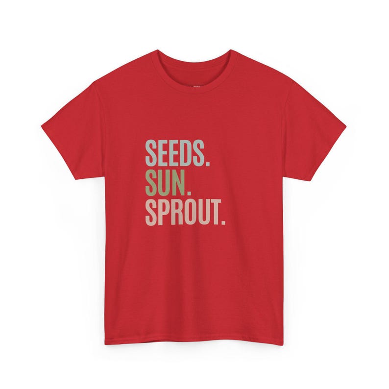 Seeds Sun Sprout Plant Lover Shirt | Gardening Gift for Green Thumb and Botanical Tee for Plant Mom Dad Nature Lovers Cottagecore Style image 1