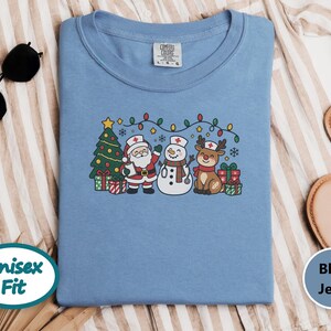 Christmas Nurse Shirt, Nurse Group Shirt, Christmas Nurse Gift, Medical Staff Tee, Healthcare Christmas, Nurse Holiday Shirt image 9