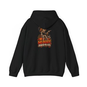 Funny Skeleton Shirt, Dark Humor Tee, Sarcastic Halloween Tee, Nobody Asked Yo Ass, Offensive Humor Shirt image 11