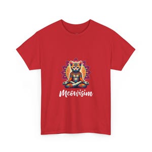 Purr Meowisim Kitty Cat Aura Funny Cat Shirt, Zen Feline Mystical Cat Lover T-Shirt - Perfect Cat Mom Gift, Cat Lady Gift and Owner Tee image 1
