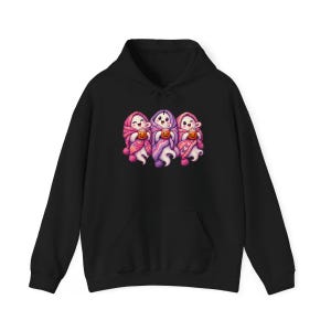 Spooky Season Shirt, Pink Ghost Sweatshirt, Cute Ghost Tee, Cozy Fall Halloween Gift image 11