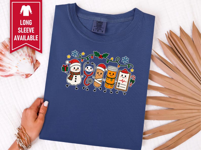 Christmas Nurse Shirt, Christmas Healthcare Shirt, ICU Nurse Christmas Shirt, Christmas CNA Shirt, Snowman Nurse Christmas Squad image 5