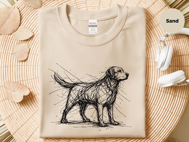 Camiseta de Labrador Retriever, Camiseta Sketch Lab, Ropa para Perros de Agua, Camiseta Canina Activa imagen 8