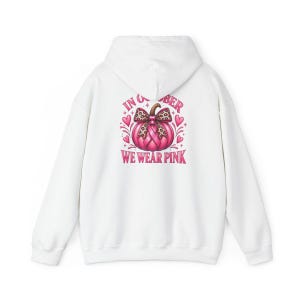 In oktober dragen we roze shirts, retro T-shirts ter ondersteuning van borstkanker, herfstcadeau met pompoenmotief, Warrior sweatshirt afbeelding 12