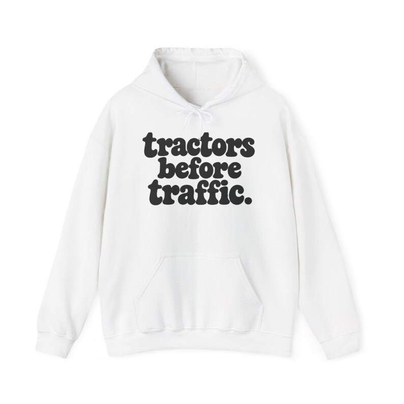Funny Farming Shirt, Tractor Lover Gift, Tractors Before Traffic Tee, Country Life Shirt, Rural Living Top, Farm Life Apparel image 12
