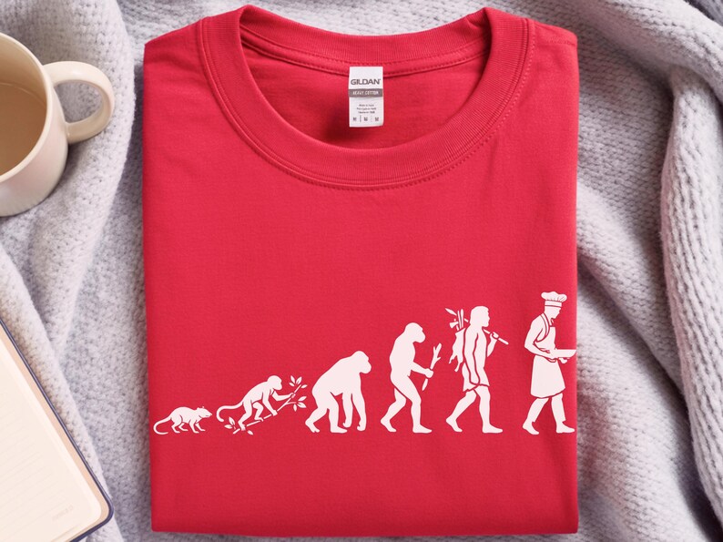 Camiseta "Evolución de un Chef Ejecutivo", Regalo de Graduación Culinaria, Camiseta Divertida para Amantes de la Cocina, Personal de Cocina, Ropa Culinaria Profesional imagen 1