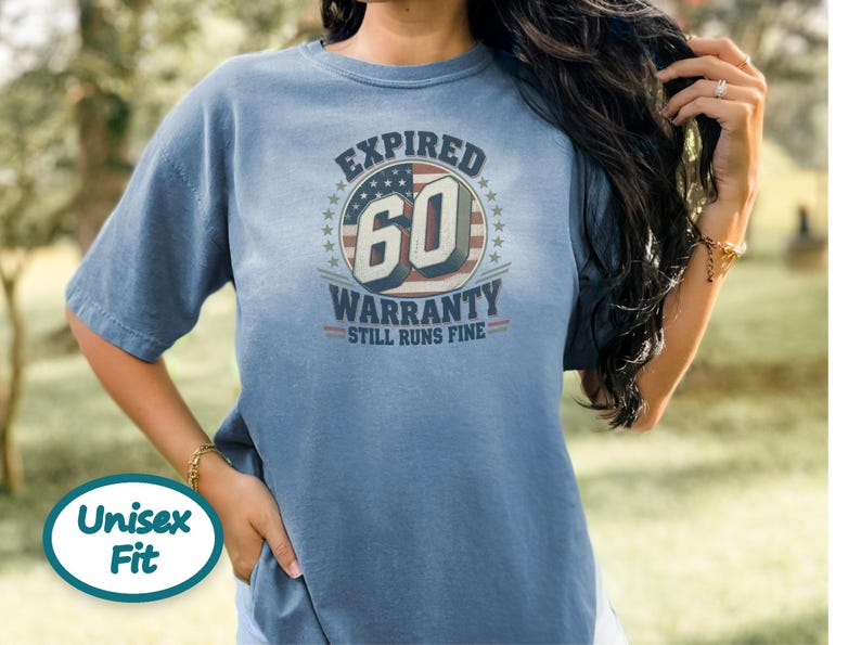 Birthday Shirt Men, 60th Birthday Gift, Mens 60th Birthday Shirt, Expired Warranty 60 Years Old Shirt, Dad 60th Gift image 4