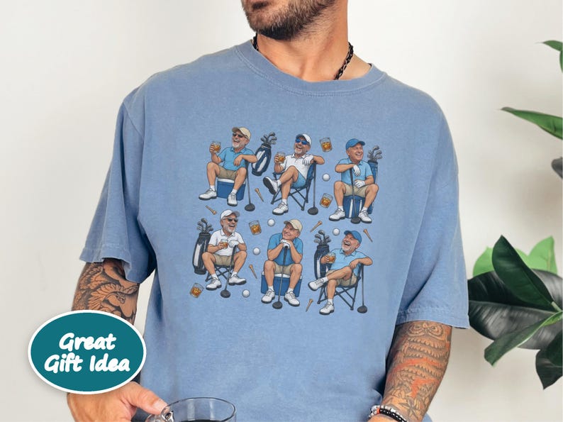 Funny Golf Shirt, Golf Gift For Men, Retro Golf T Shirt, Golf Lover Tee, Funny Golfer Gift, Grandpa Golf Shirt, Golf Tournament Gift afbeelding 8