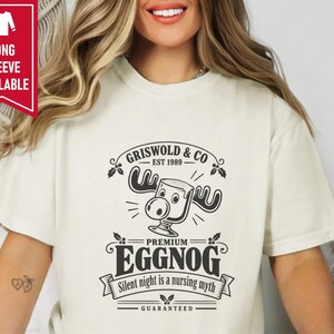Griswold Shirt, Funny Christmas Pajamas, Nurse Christmas Gift, Eggnog Shirt, Clark Griswold, Holiday Humor Tee imagen 5