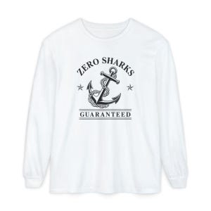 Funny Boating Shirt, Lake Lover Gift, Zero Sharks Guaranteed Anchor Tee, Nautical Shirt, Sailor Gift Idea, Boating T Shirt Bild 14