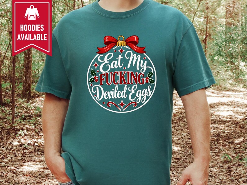 Funny Christmas Shirt, Christmas Party Tee, Offensive Holiday Gift, Rude Christmas Ornament Shirt, Sarcastic Foodie Shirt image 9