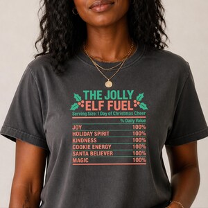 Christmas Elf Shirt, Funny Christmas Tee, Elf Costume, Holiday Family Shirt, Matching Christmas Shirt, Elf Fuel Shirt image 7
