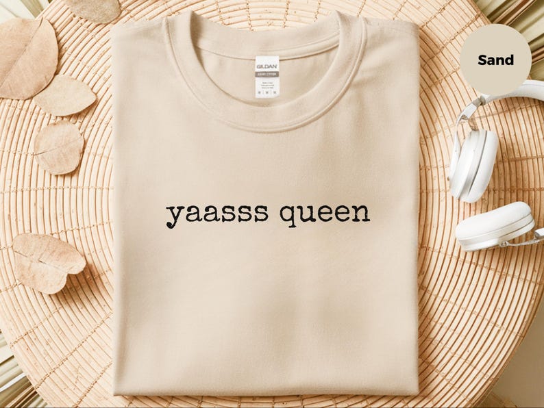 Iconic Yaasss Queen Quote Shirt, Funny Pop Culture Viral Meme Tee, Gen Z Feminist Empowerment T-Shirt, LGBTQ Pride Month Celebration Gift image 8